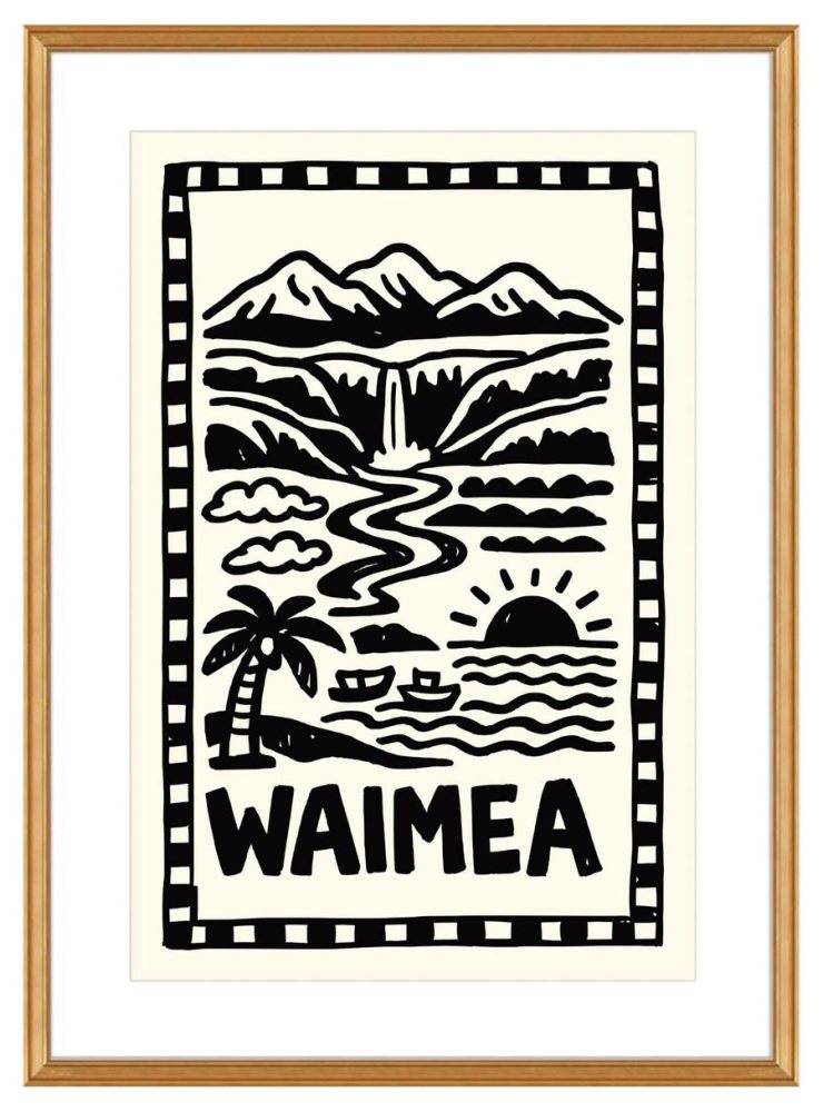 Waimea Hawaii Poster Print