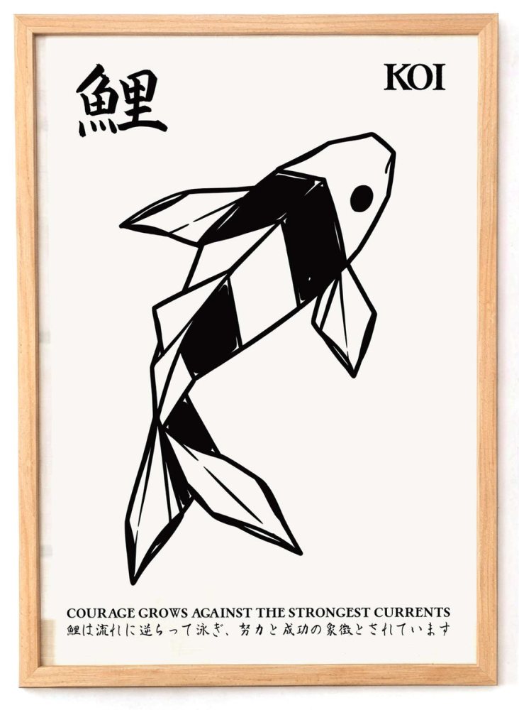 Koi Fish Poster Wall Art