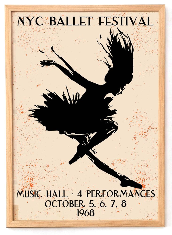 NYC Ballet Festival Poster Print