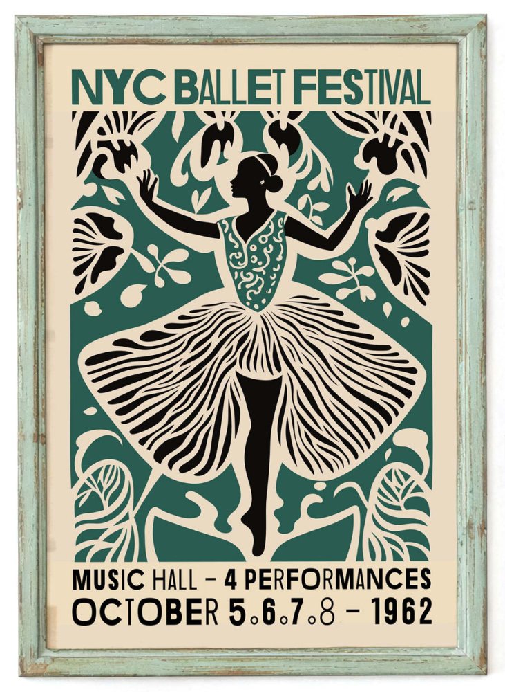 NYC Ballet Festival Poster Print