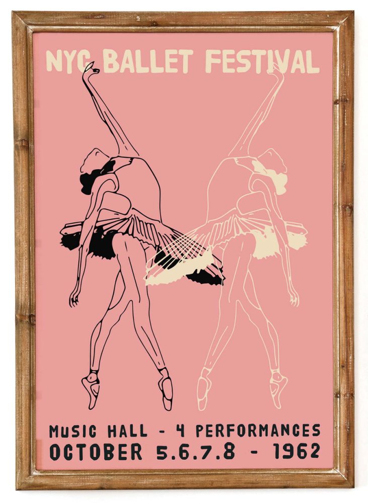 NYC Ballet Festival Poster Print