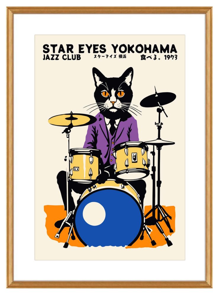 Star Eyes Jazz Club Poster Print