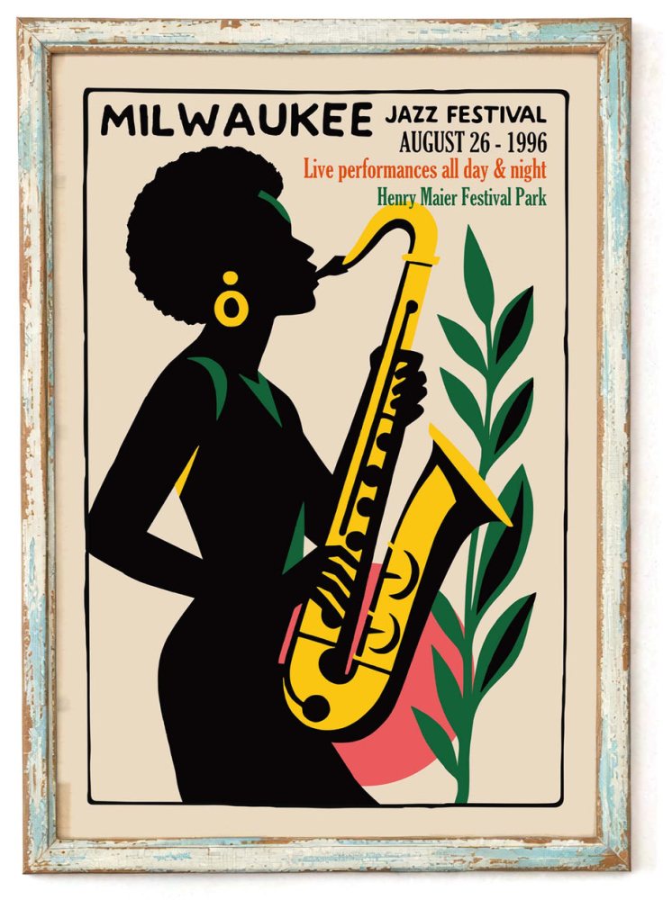 Milwaukee Jazz Festival Poster Print