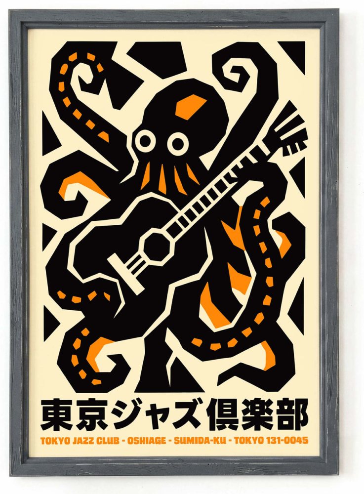 Tokyo Jazz Club Poster Print