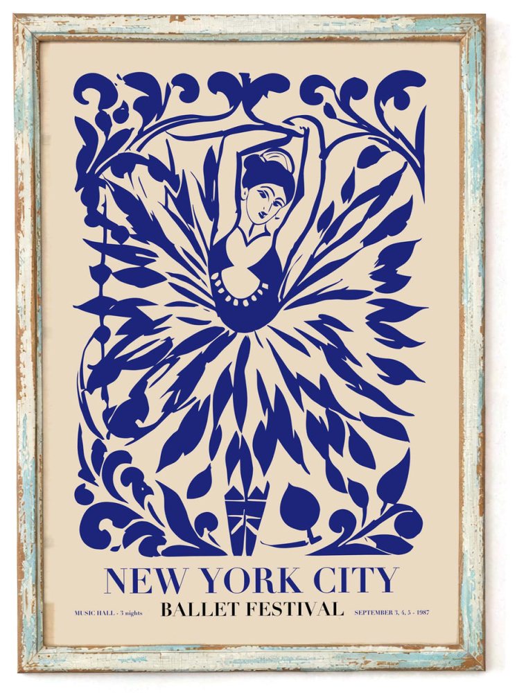 New York Ballet Festival Poster Print