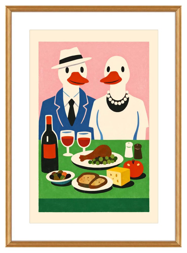Duck Dinner Poster Print