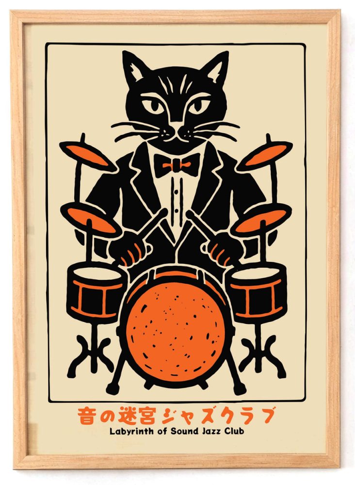 Jazz Club Japanese Poster Print