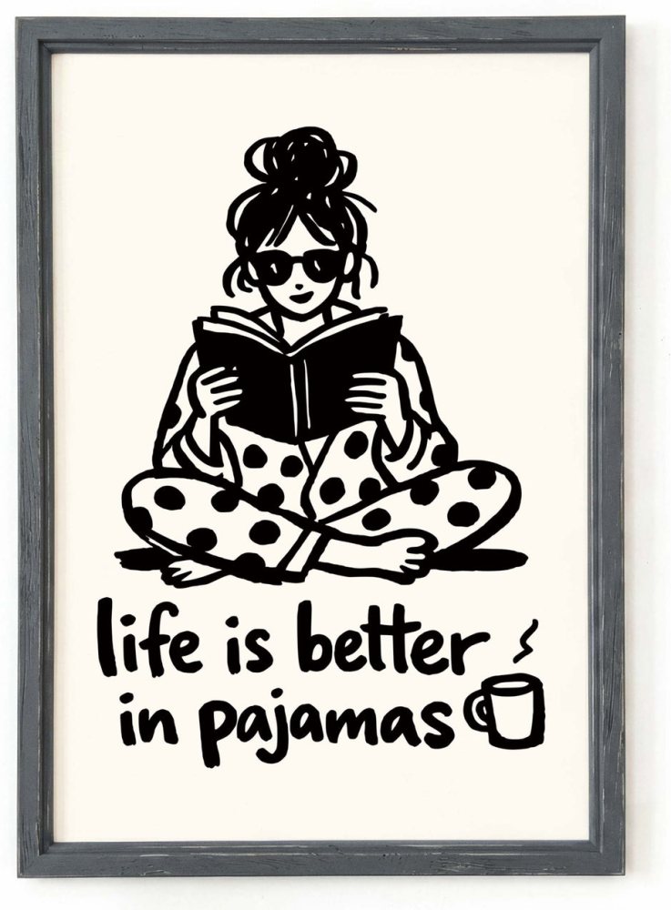 Pajamas Girly Poster Print