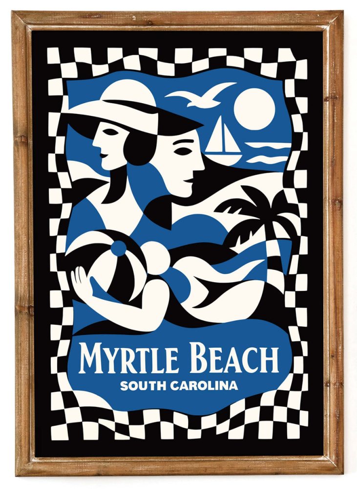 Myrtle Beach South Carolina Travel Poster