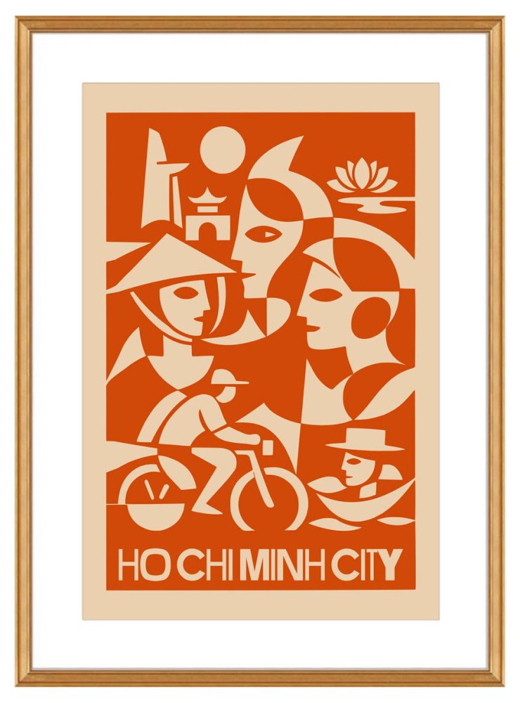 Retro Ho Chi Minh City Print