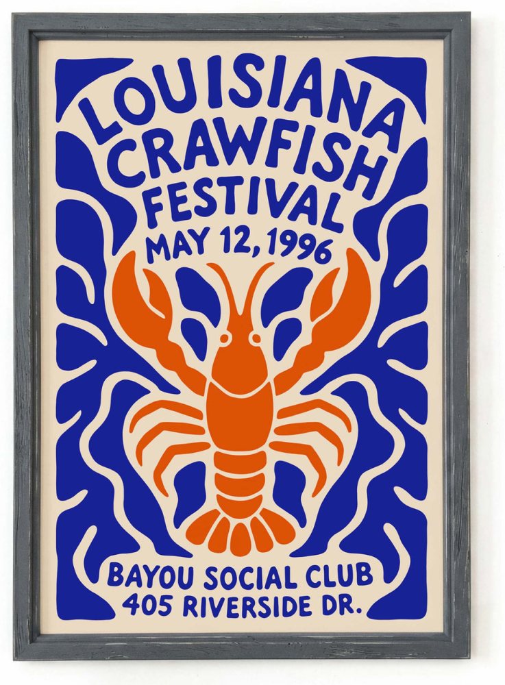 Louisiana Crawfish Festival Poster Print