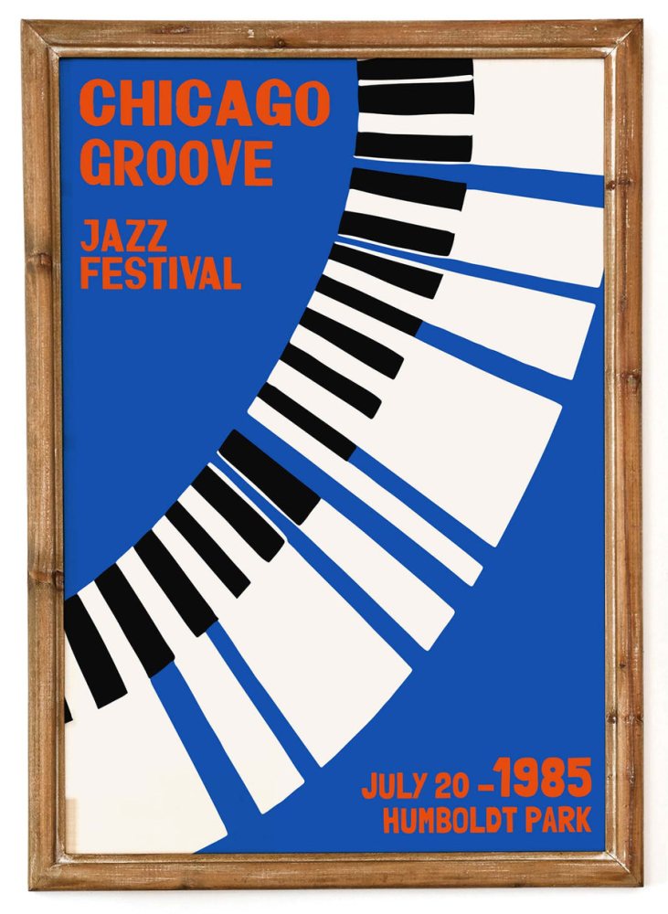 Chicago Groove Jazz Festival Poster Print