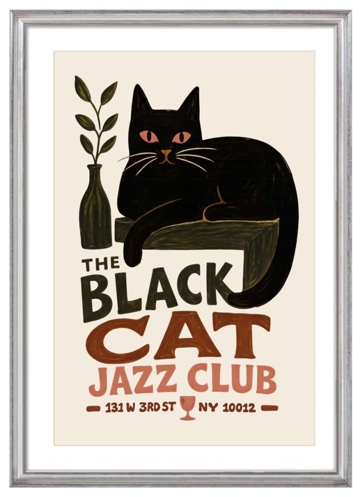 Black Cat Jazz Club Poster