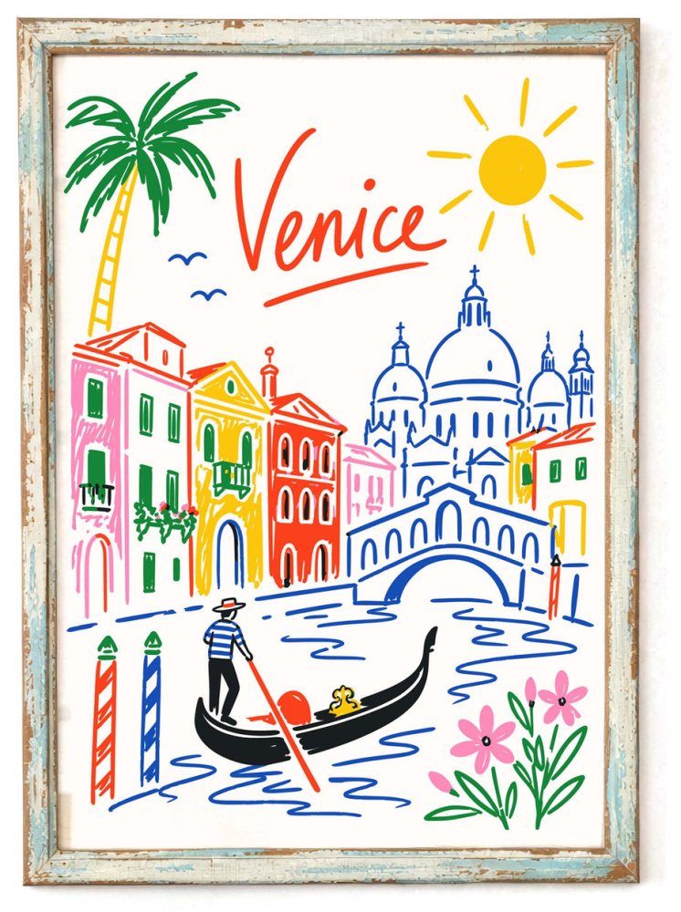 Venice Italy Travel Poster Print