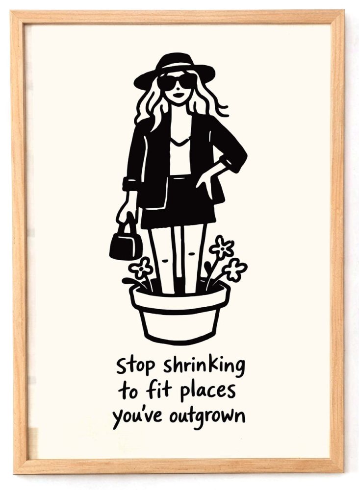 Empowerment Growth Quote Wall Print