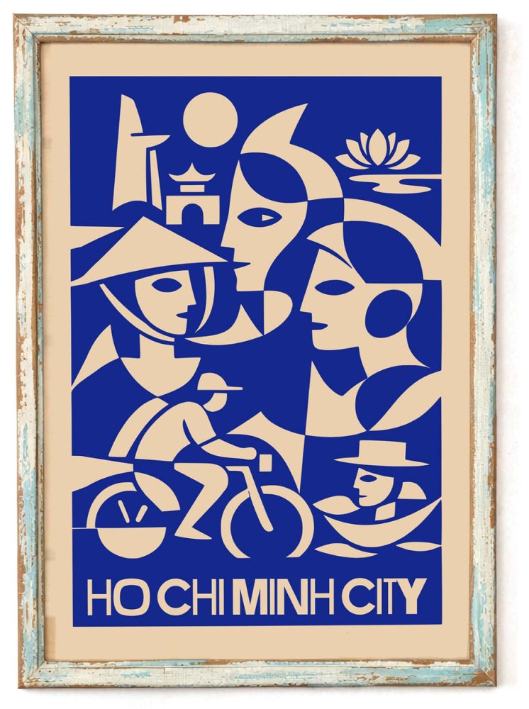 Ho Chi Minh City Travel Poster