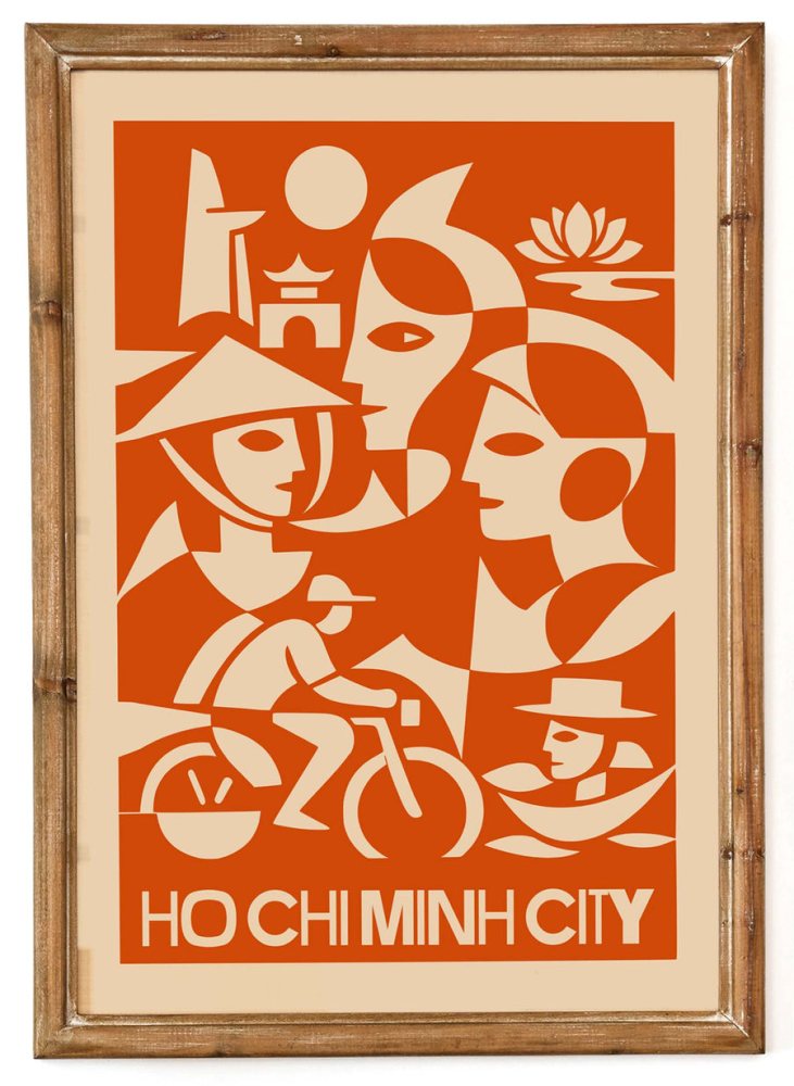 Ho Chi Minh City Vintage Wall Art