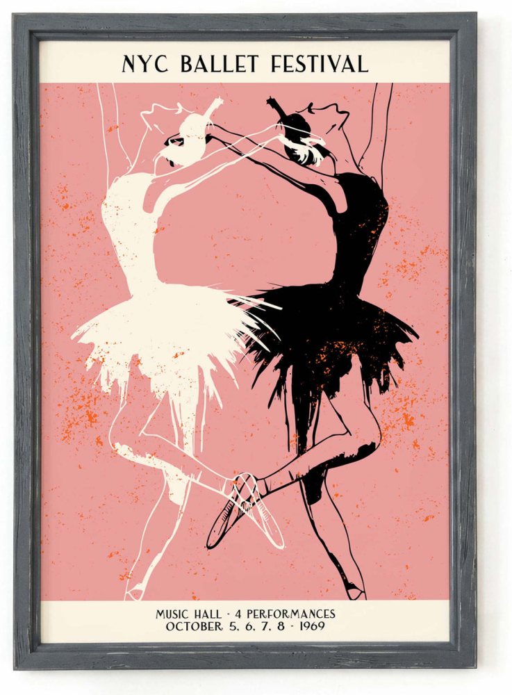 NYC Ballet Festival Poster Print