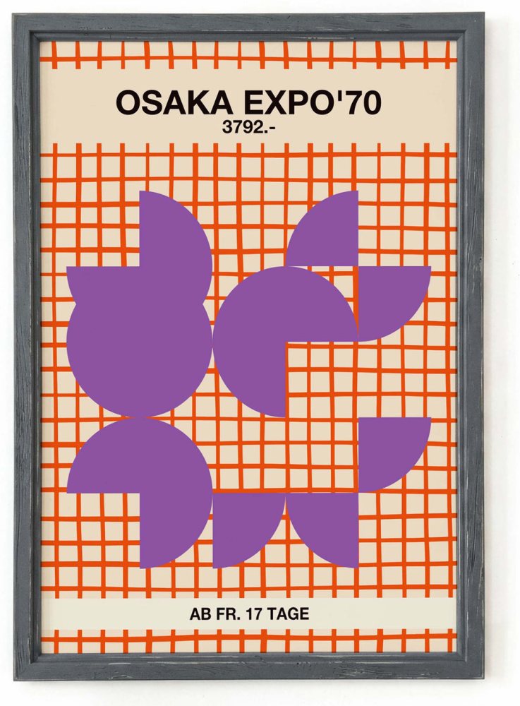 Osaka Expo Seventies Vintage Poster Print