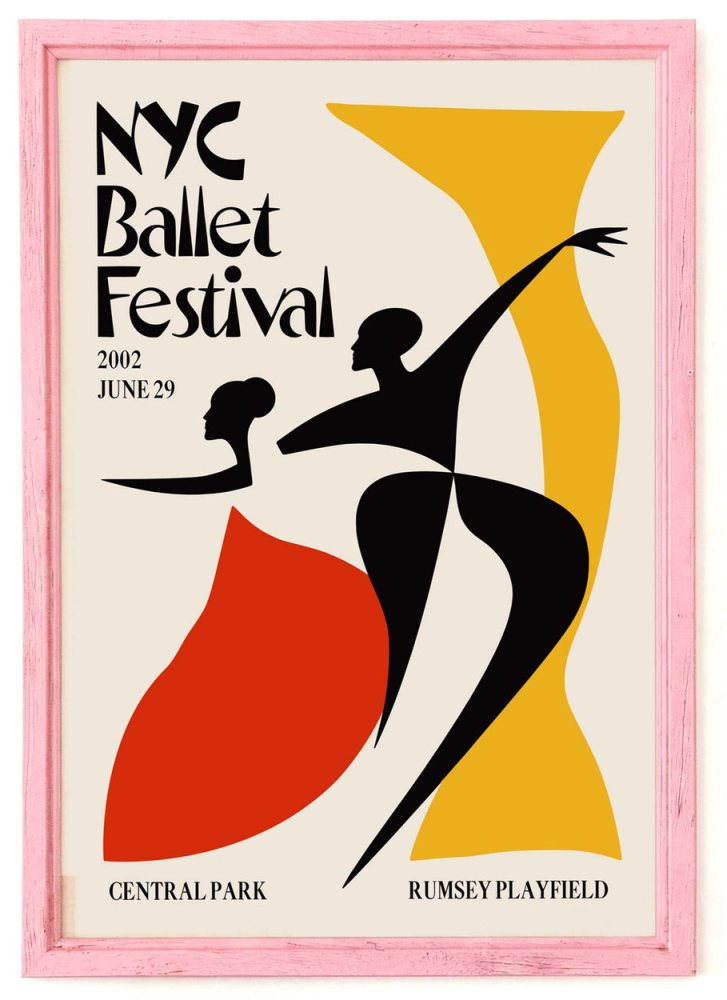 NYC Ballet Festival Poster Print