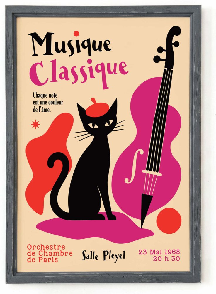 Musique Classique Paris Poster Print