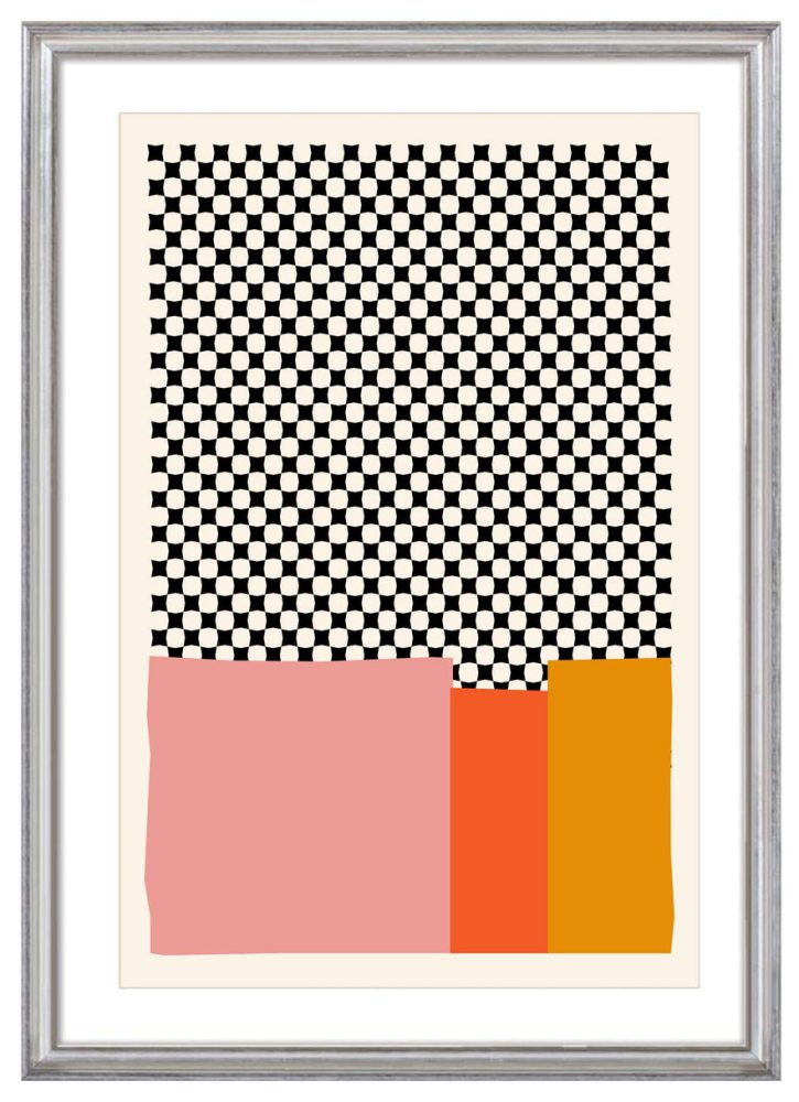 MCM Abstract Color Block Print