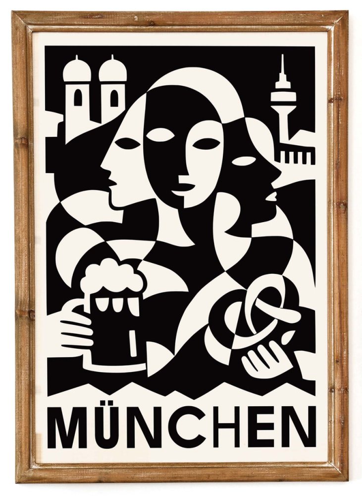 Munich Oktoberfest Travel Poster Print