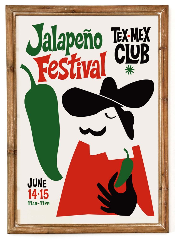 Jalapeno Tex Mex Poster Print