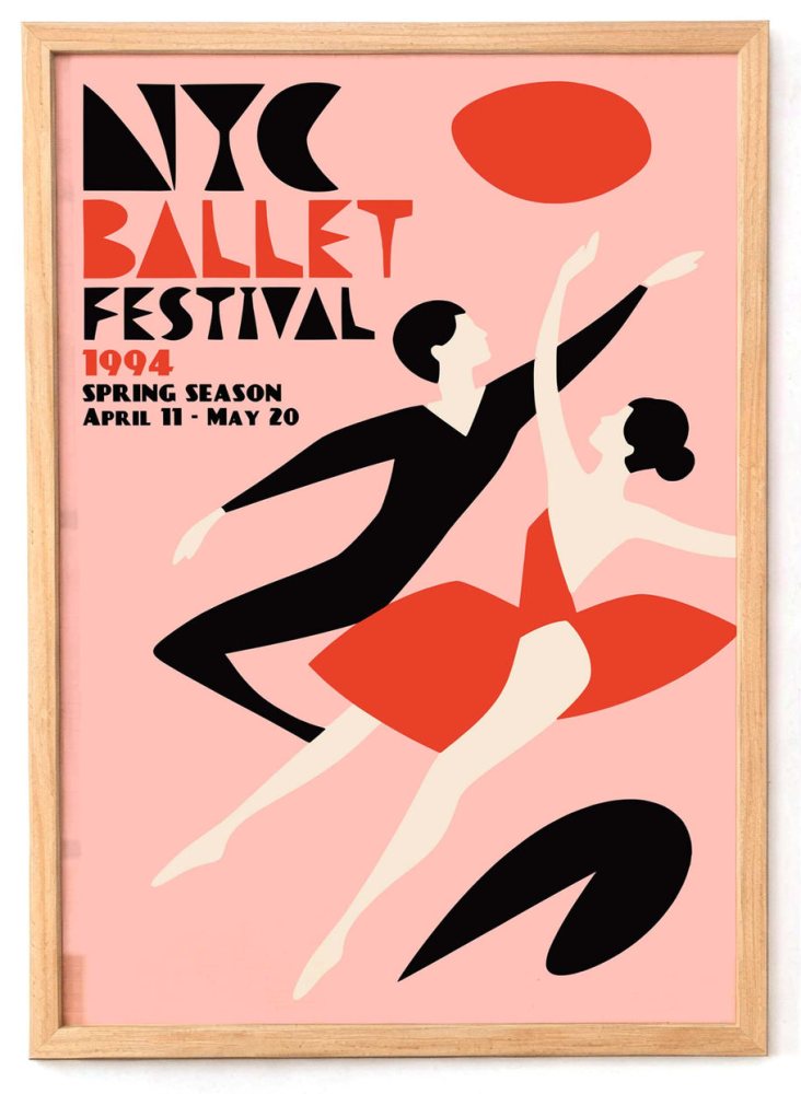 NYC Ballet Festival Poster Print