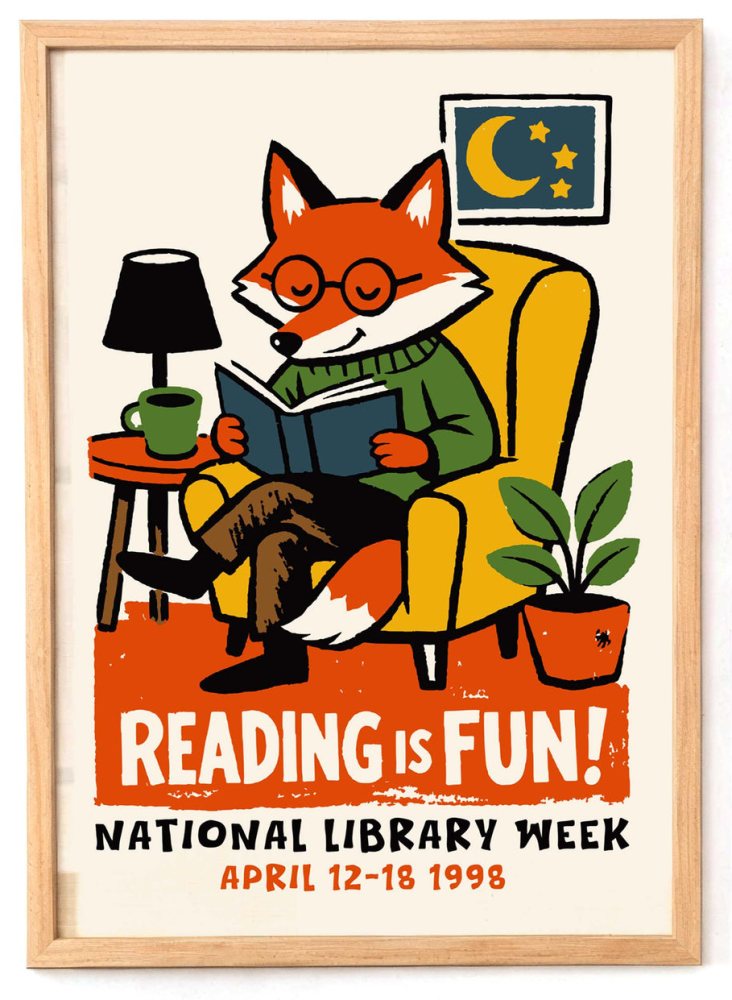 National Library Week Reading Poster