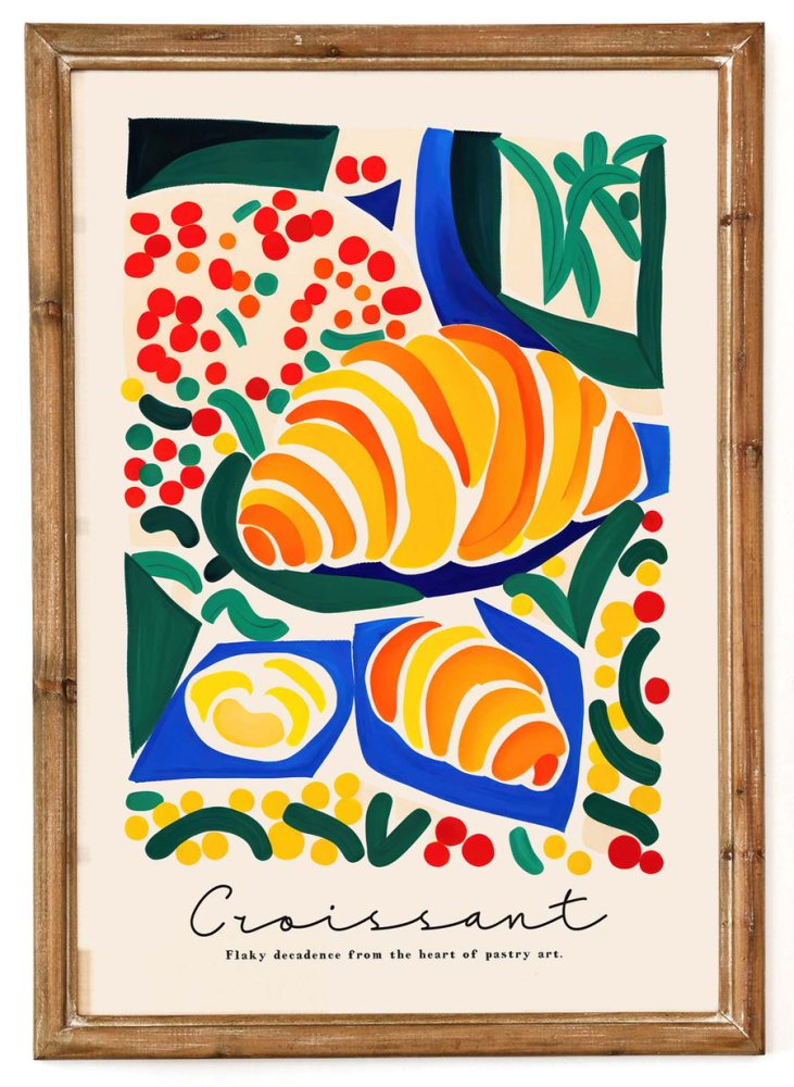 Croissant Kitchen Wall Art