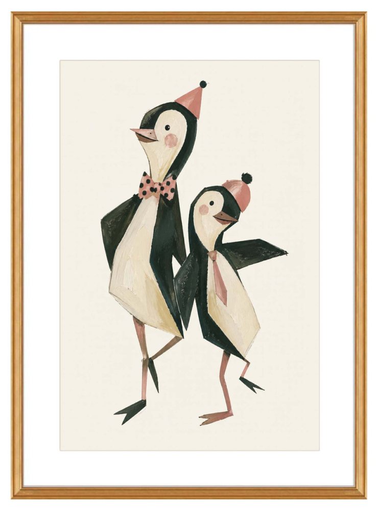 Penguin Party Wall Art Print