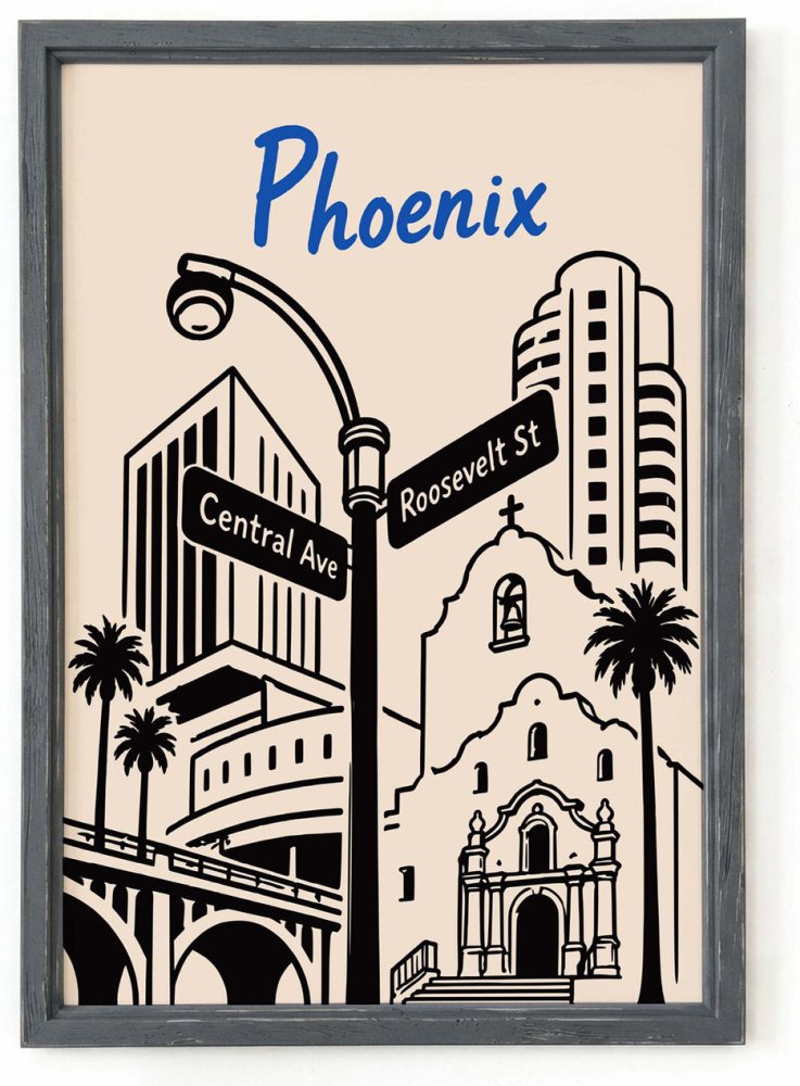 Phoenix Arizona Cityscape Wall Art