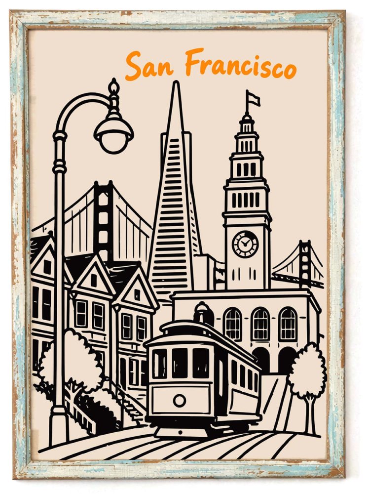 San Francisco Cityscape Wall Art