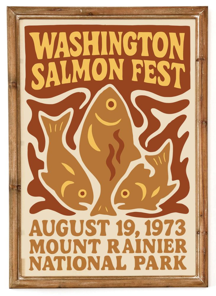 Washington Salmon Fest Poster Print