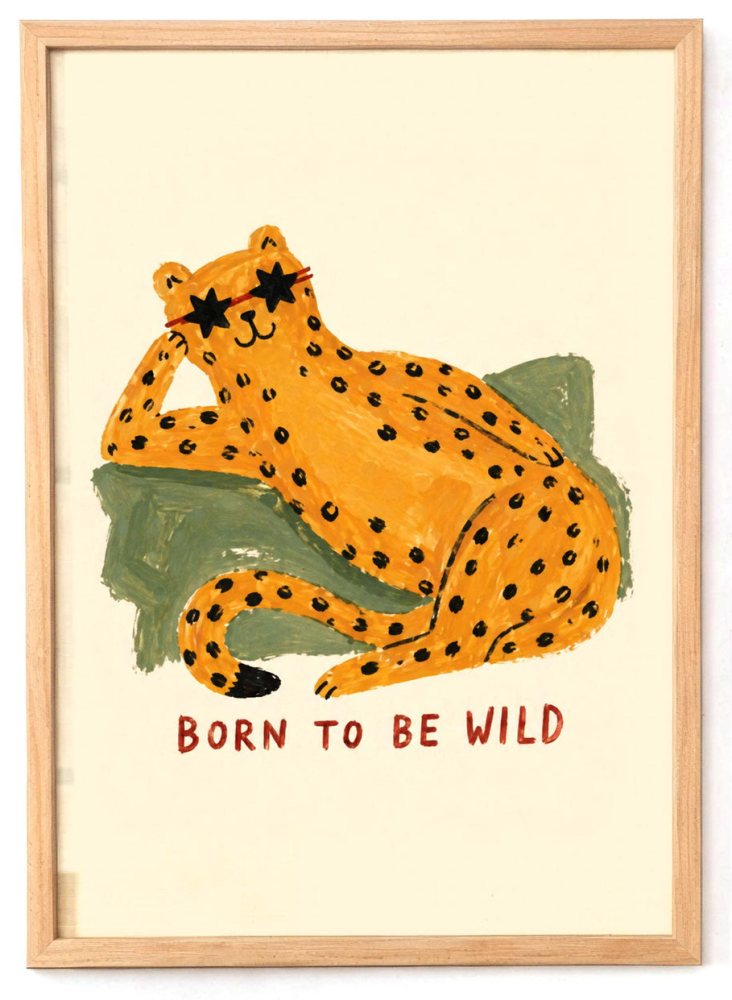 Fancy Leopard Quote Wall Art Print