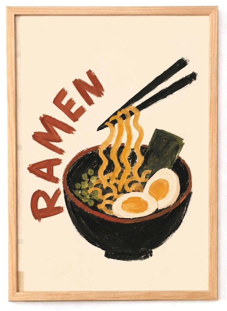 Ramen Bowl Kitchen Wall Print