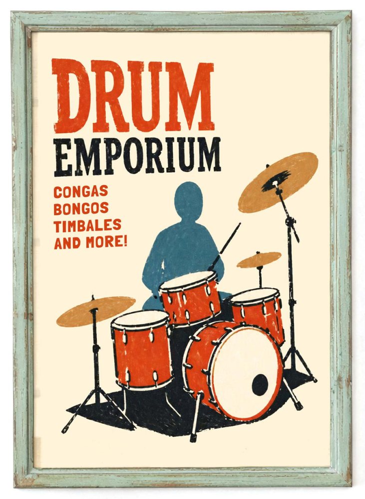 Drum Emporium Poster Print
