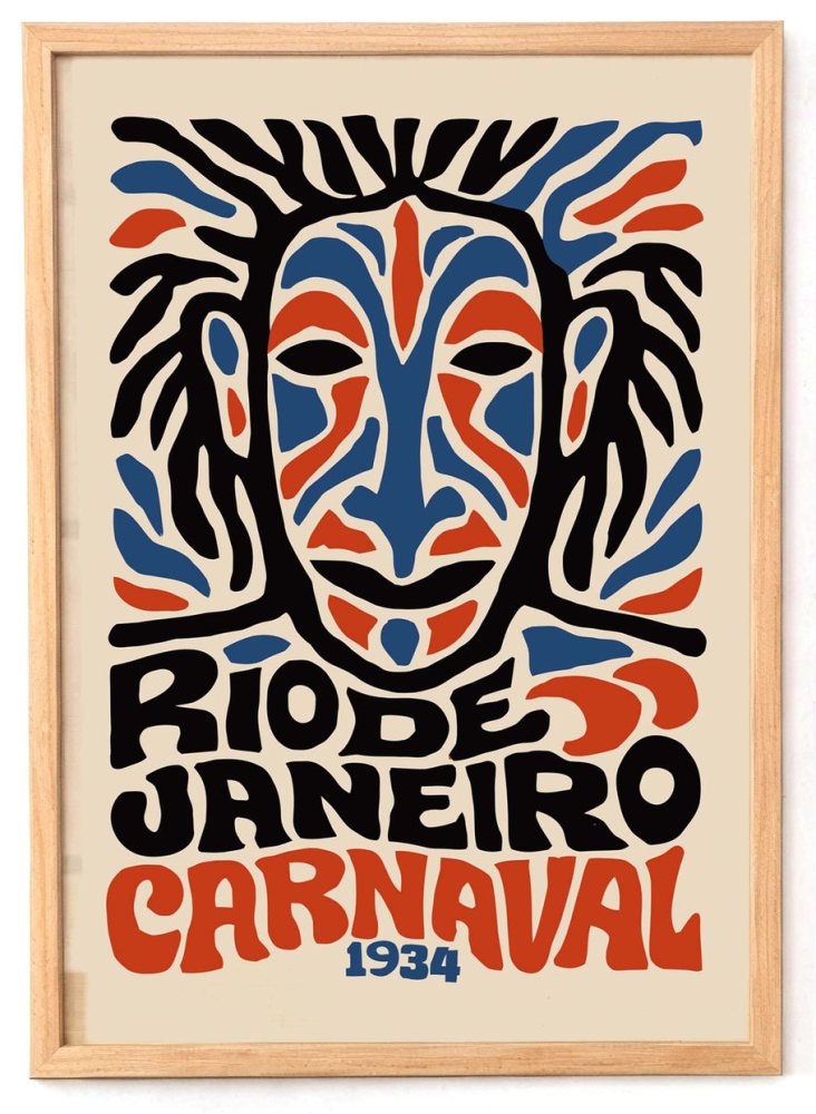 Rio Carnaval Mask Wall Art
