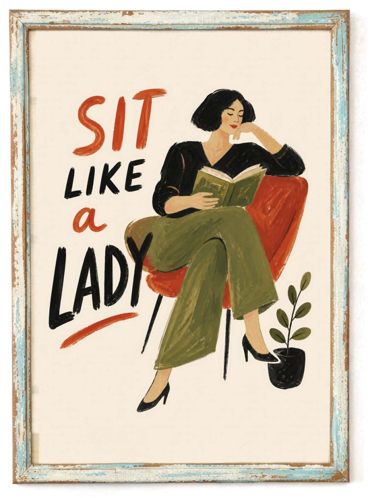 Book Lover Reading Wall Print