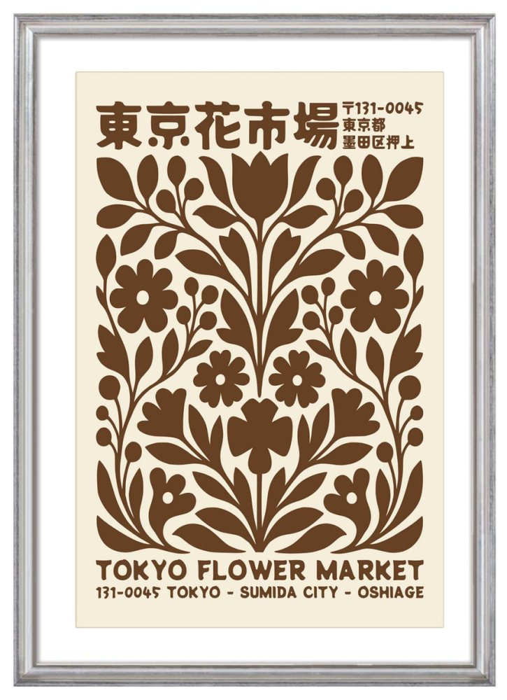 Tokyo Flower Market Wall Print