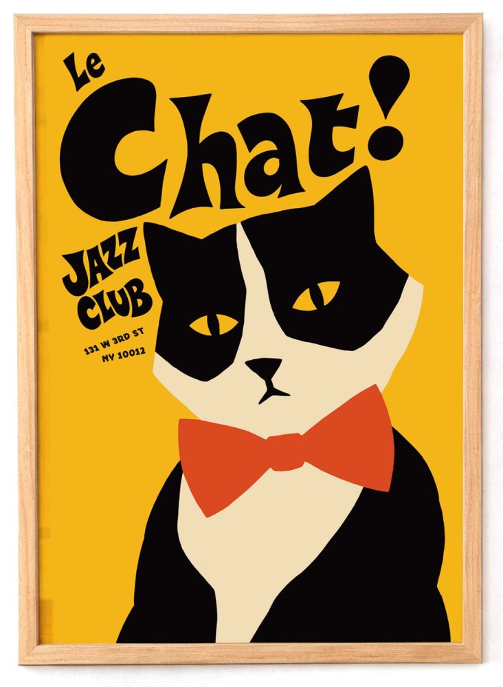 Le Chat Jazz Club Poster