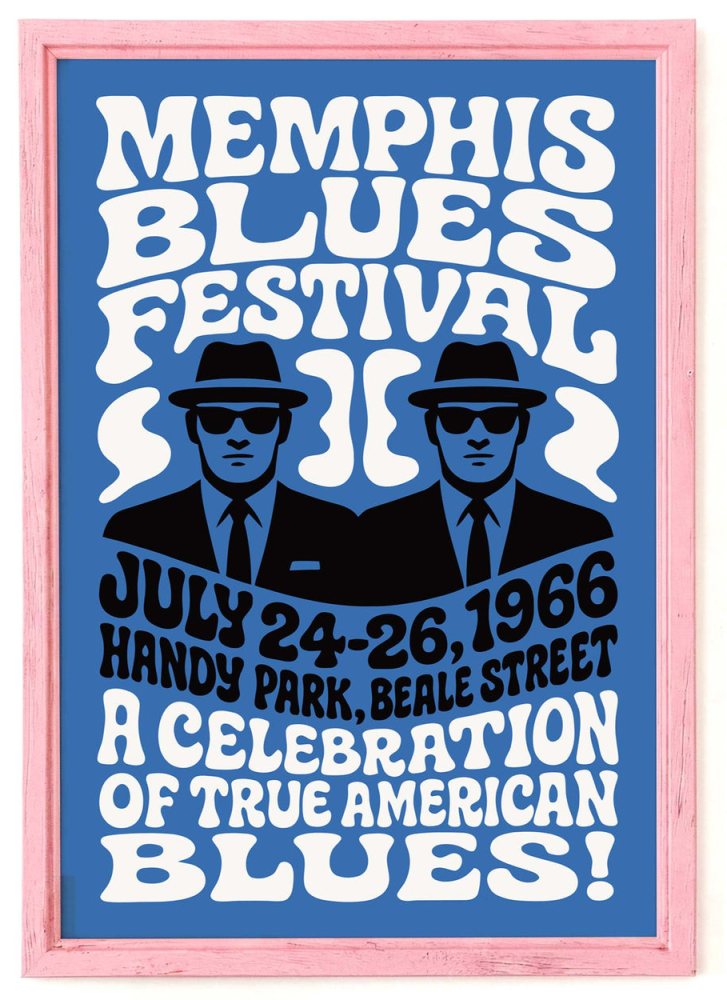 Memphis Blues Festival Poster