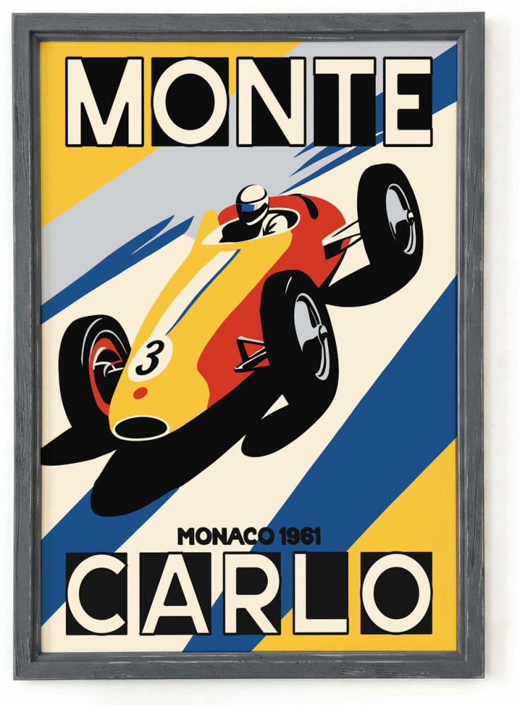 Monte Carlo Grand Prix Poster