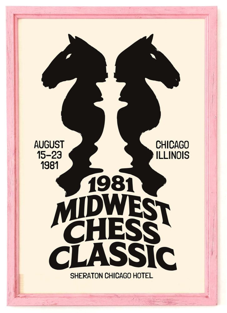 Midwest Chess Classic Optical Illusion Poster
