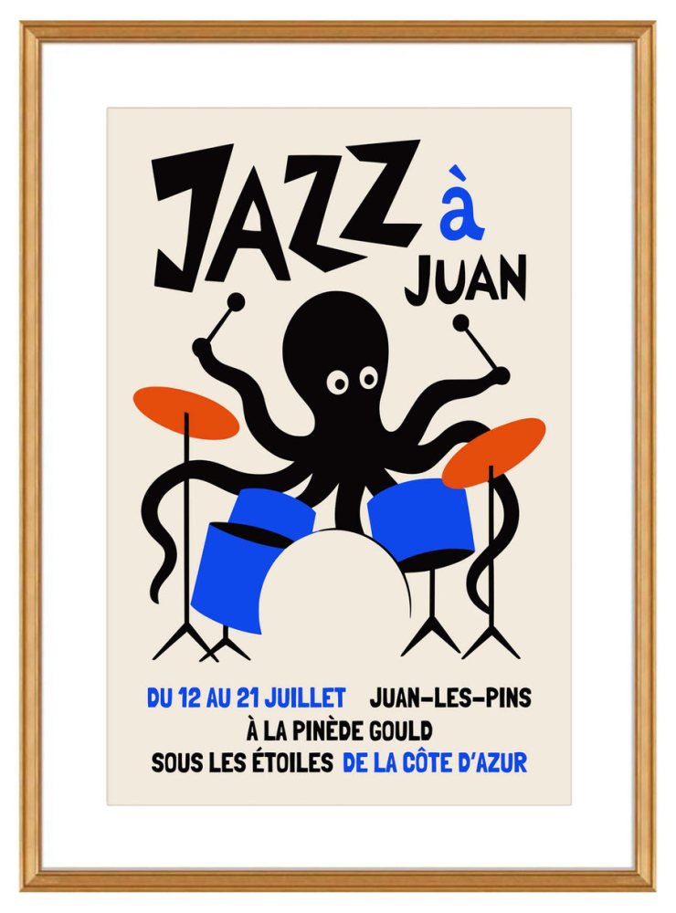 French Jazz Festival Art Print