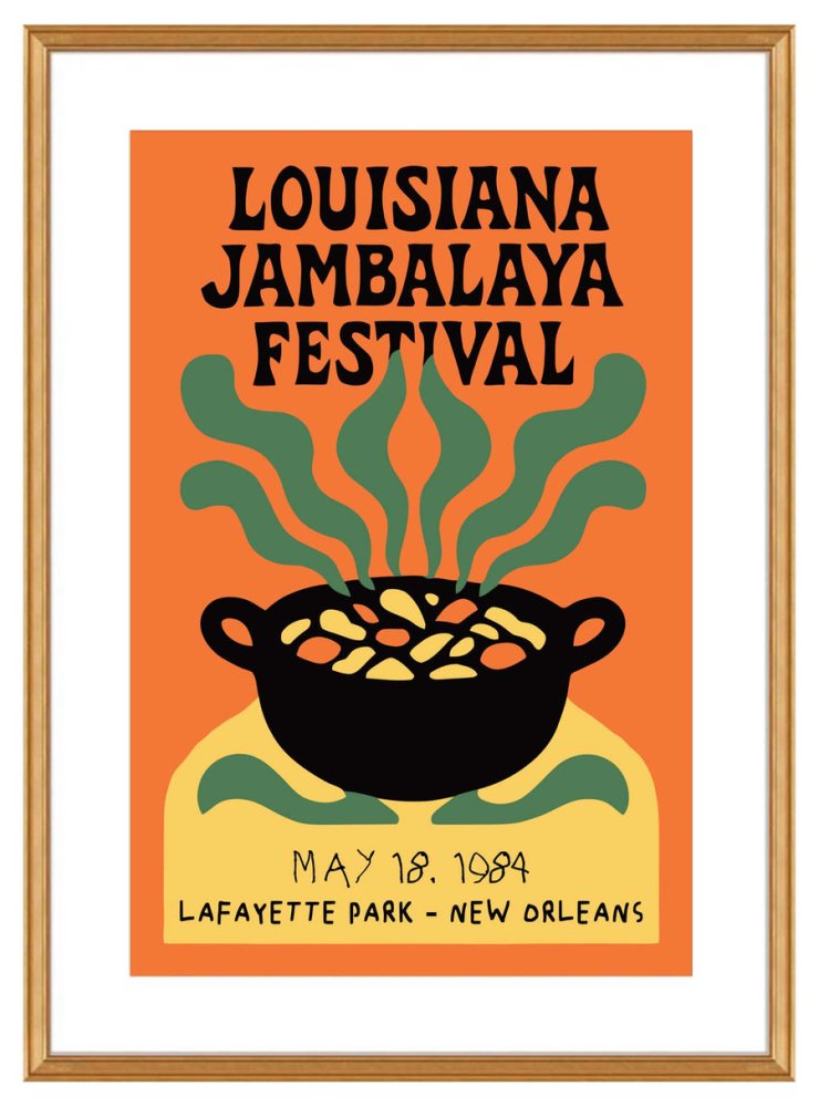 Louisiana Jambalaya Festival Poster Print