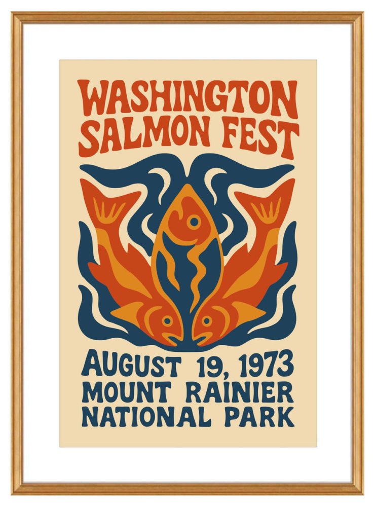 Washington Salmon Fest Wall Art