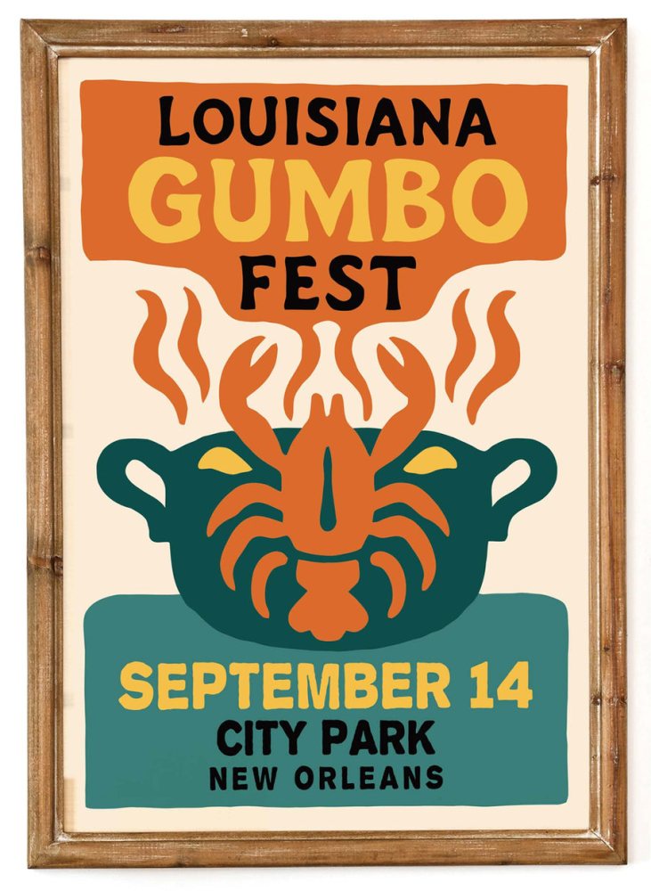 Louisiana Gumbo Fest Poster Print