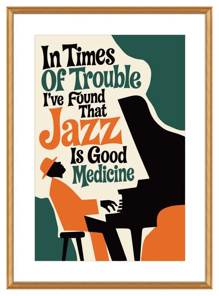 Jazz Piano Wall Art Print